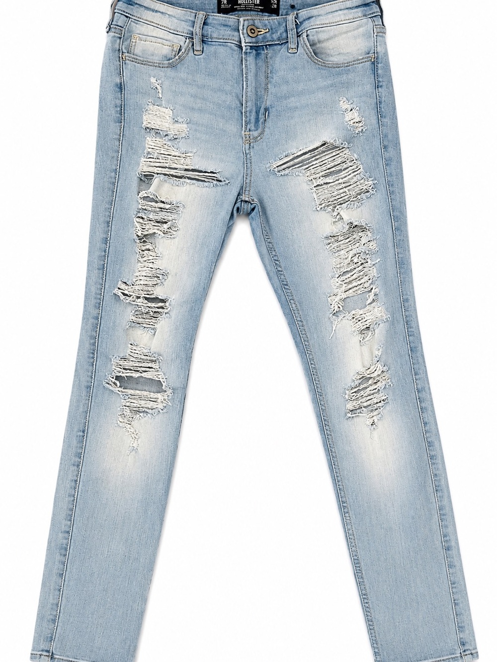 Hollister Light Blue Distressed Skinny Jeans